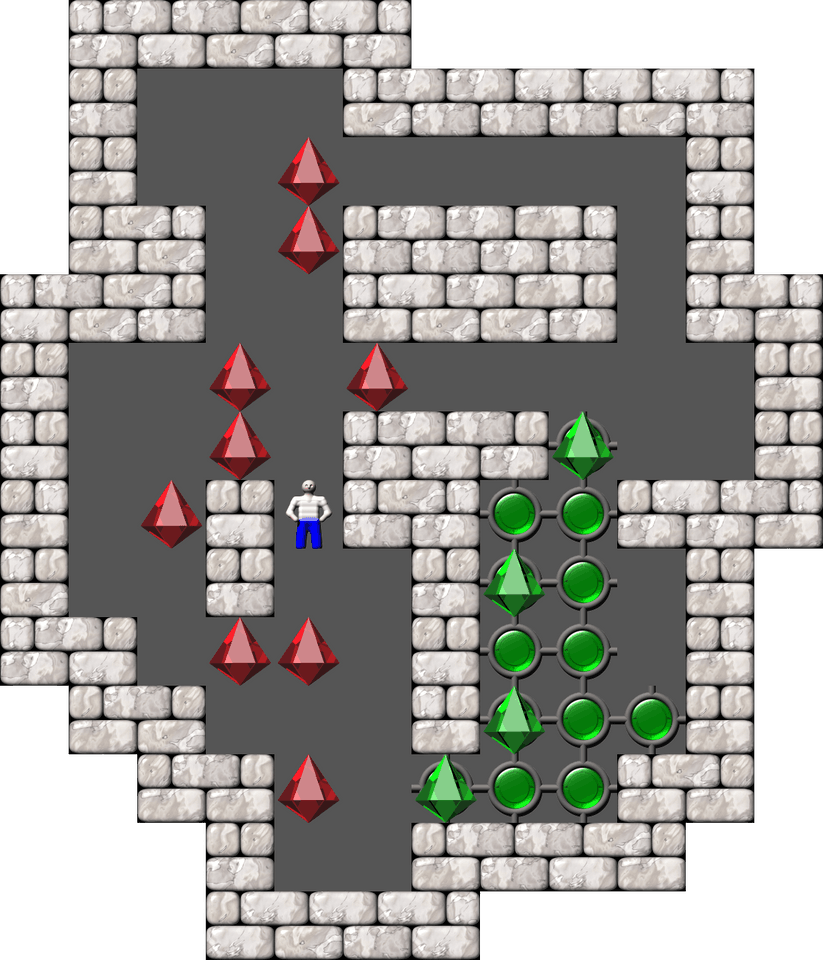 Sokoban Mass Remodel level 529